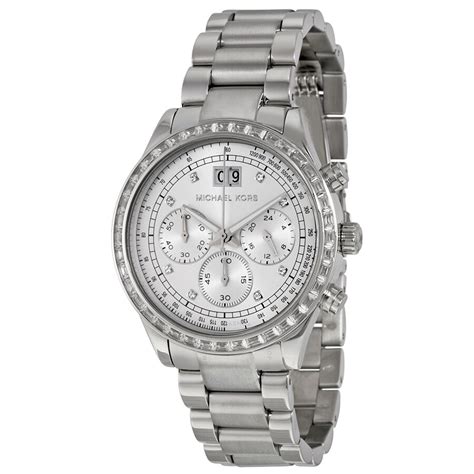 michael kors uhr damen 6186|Michael Kors silver dial.